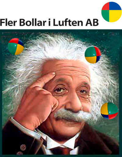 Fler Bollar i Luften Fler Bollar i Luften, logotyp och bild